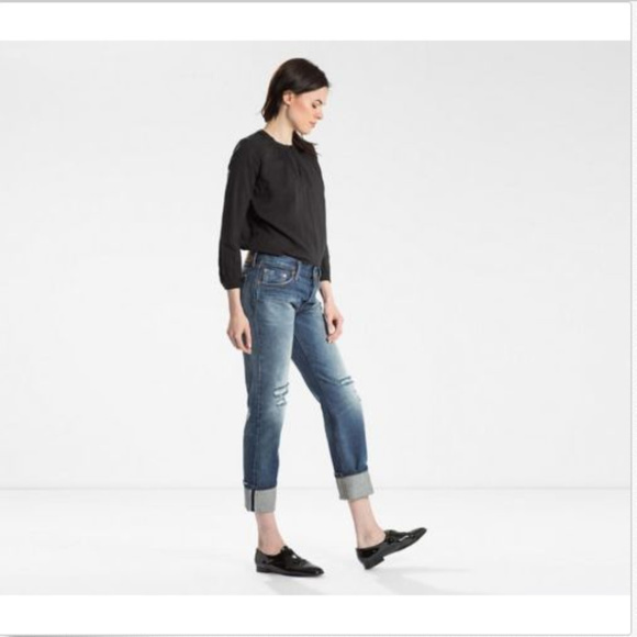 Levi's Denim - LEVI'S 501 FOR WOMEN STRAIGHT LEG RIDE WEST JEANS
